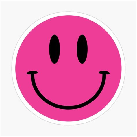 Pink Smiley Sticker By Vonkhalifa15 Cute Patterns Wallpaper Preppy
