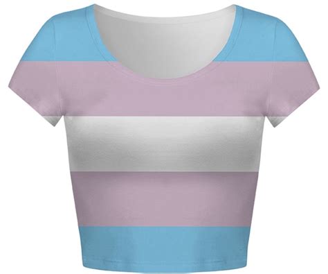Pride Transgender Flag Crop Top Cybershop Australia