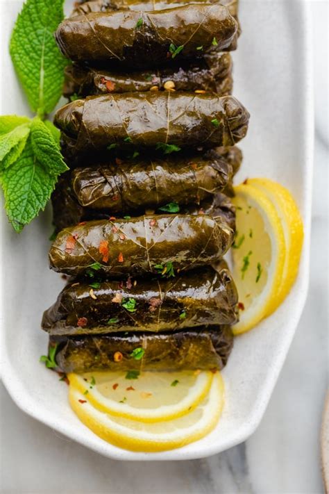 Stuffed Grape Leaves Ground Beef Rice Masterson Thavall87