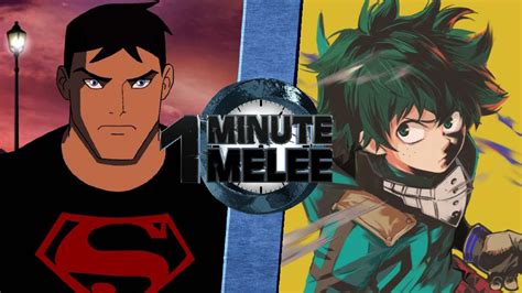 Superboy Vs Izuku Midoriya One Minute Melee Fanon Wiki