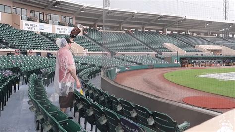 Empty Baseball Stadium Experience Florida Rain Storms Tiger Town