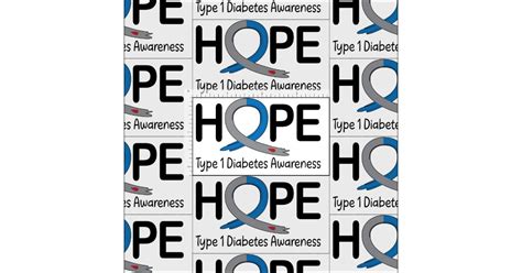 Type 1 Diabetes Awareness Ribbon Of Hope Fabric