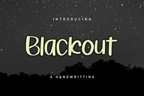 Blackout Font By Snowman Studio · Creative Fabrica