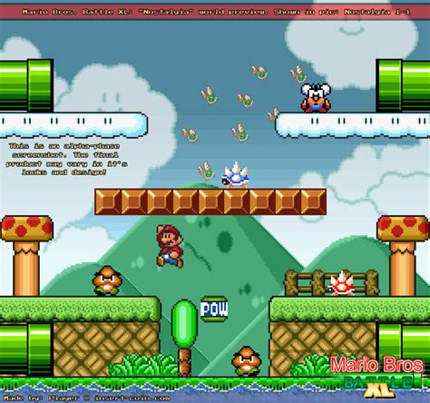 If you enjoy this game then also play games. Mario Bros Battle Online demo version