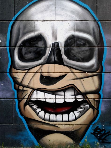 Free Picture Colorful Mask Face Vandalism Graffiti Art Head