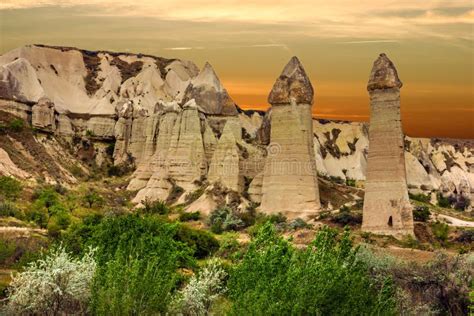 Paesaggio Di Cappadocia Della Turchia Parco Nazionale Di Goreme