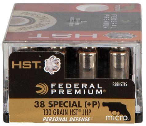 Federal Personal Defense Hst Micro 38 Special P 130gr Hst Jhp 20rd