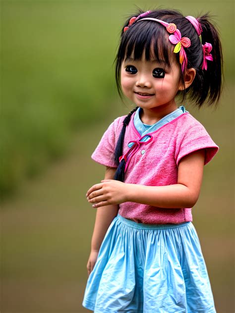 Free Ai Image Generator High Quality And 100 Unique Images Ipic Ai — A Little Asian Girl