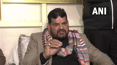 Wfi President Brij Bhushan Singh Gives Political Twist To Protest Row Congress Using Wrestlers