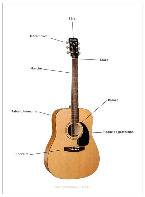 Anatomie De La Guitare Acoustique Methode Guitare