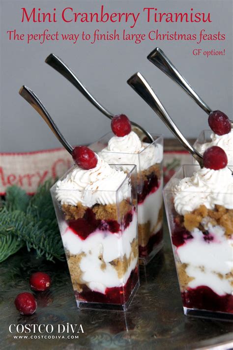 Serve any one of these dessert recipes to top off a. Mini Cranberry Tiramisu | Recipe | Cranberry dessert, Xmas desserts, Mini desserts