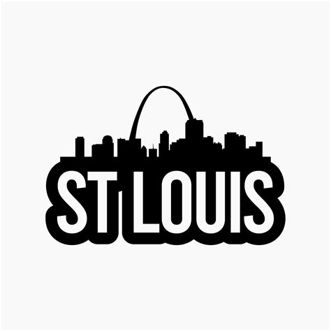 St Louis Bold Skyline Svg Png Eps Dxf Cut Files Etsy