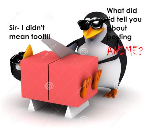 He Didnt Listen No Anime Penguin Know Your Meme