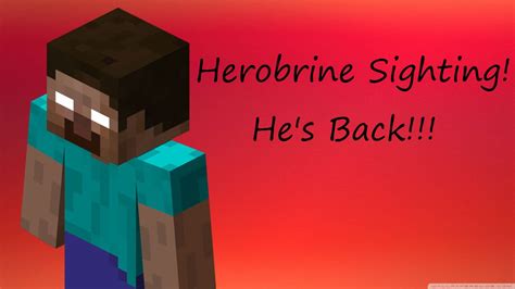 Herobrine Sighting Hes Back Youtube