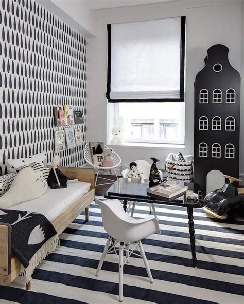 7 Monochrome Kids Rooms That Are Anything But Boring White Kids Room