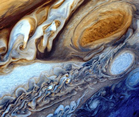 Voyager 1s Beautiful Capture Of Jupiters Great Red Spot Photograph By