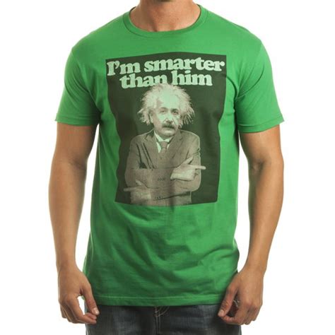 Einstein Im Smarter Than Him Distressed Adult T Shirt Tee