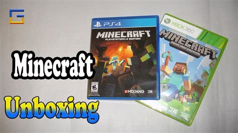 Minecraft Playstation4 Edition Unboxing Xbox 360 Edition