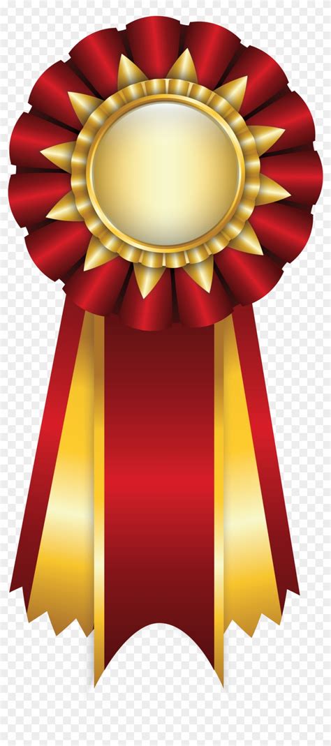 Red Rosette Ribbon Png Clipart Picture Blue Ribbon Award Png