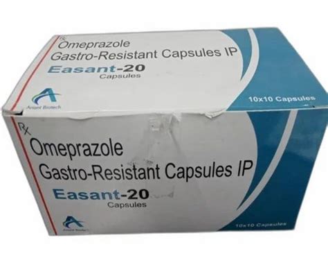 Omeprazole Gastro Resistant Capsules Ip 20 Mg At Rs 130box In