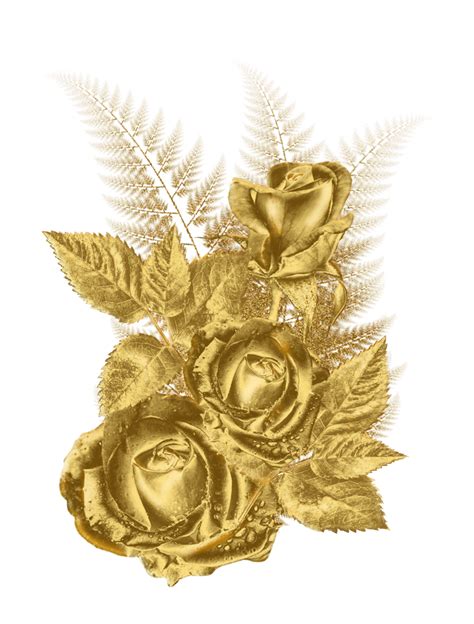 Golden Rose Png Transparent Image Png Arts
