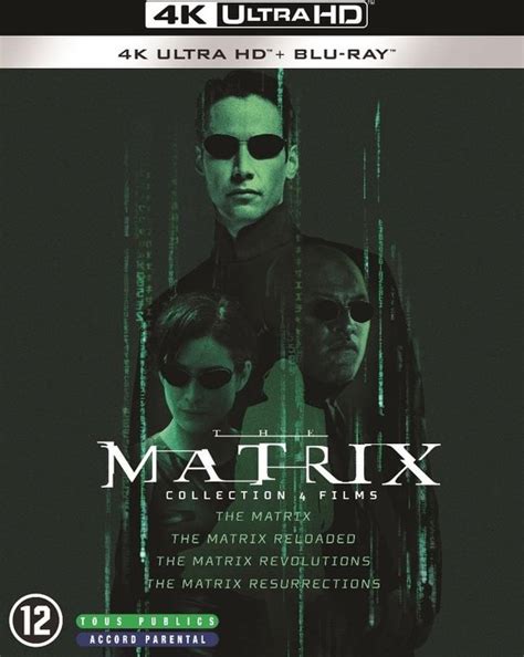 Matrix Collection 4k Ultra Hd Blu Ray Keanu Reeves Dvds