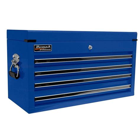 Homak Professional 27 In 4 Drawer Top Chest Blue Bl02042601 The