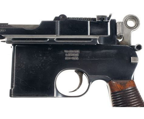 Desirable Model 1896 Mauser Large Ring Flatside Pistol With Vlandd