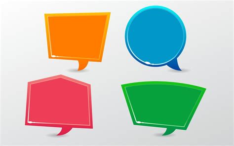 Different Shapes Speech Bubble Collection 2301188 Vector Art At Vecteezy