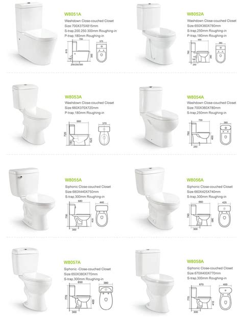Water closet are used to collect and convey the human waste in hygienic manner. French Dual Water Inlet Washdown Two Piece Toilet Closet ...