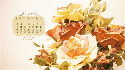 Desktop Wallpaper Calendar June 2012 Call Me Victorian
