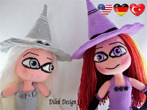 crochet pattern crochet witch sweet witch cute by dilekdesign