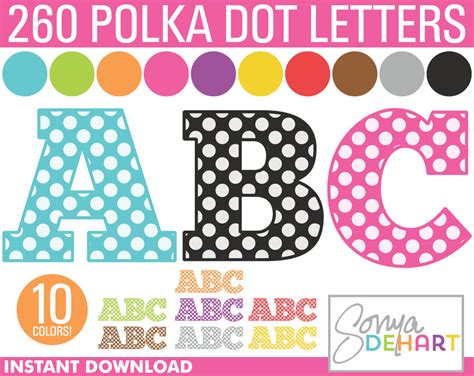 9 Best Images Of Free Printable Polka Dot Alphabet Pr