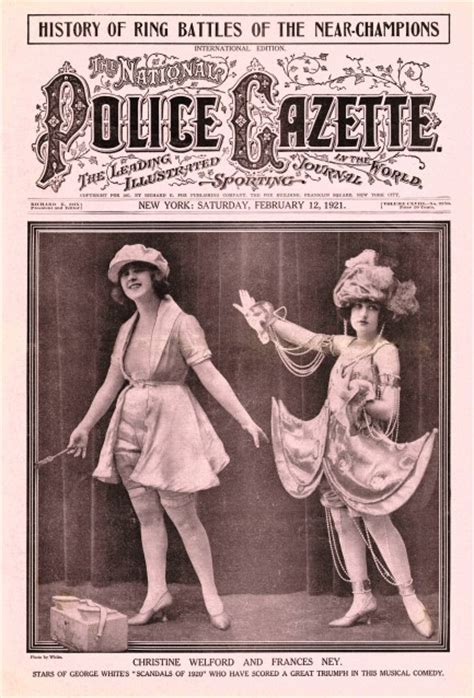 Pulp International Vintage Issue Of Police Gazette From February 1921