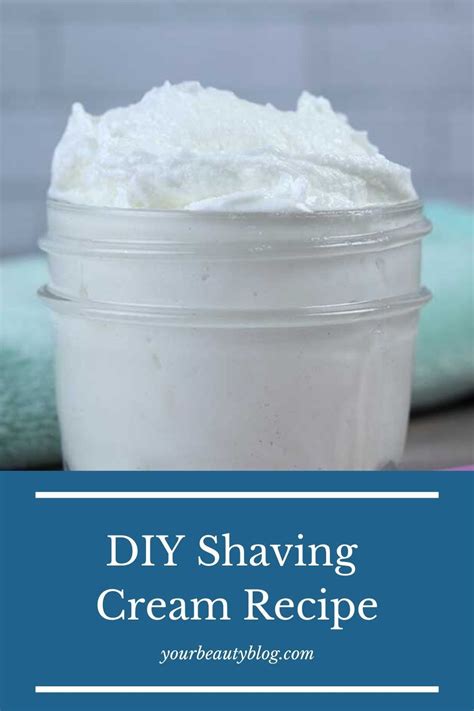 How To Make A Natural Shaving Cream Recipe This Recipe Is For Women And For Men And You Can