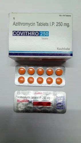 Covithro 250 Azithromycin 250mg Tablets At Rs 40strip Of 3 Tablets