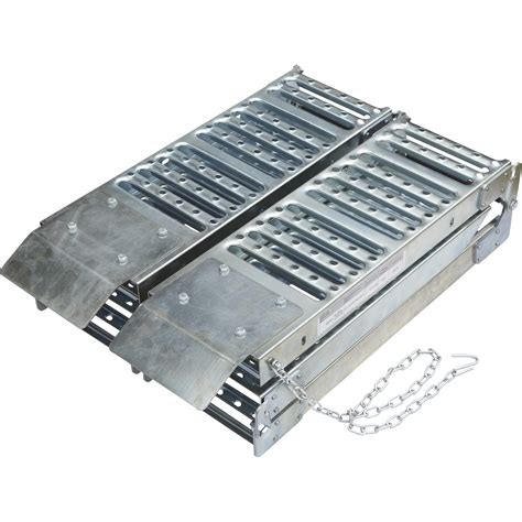 Ultra Tow Folding Arched Steel Loading Ramp Set 1000 Lb Capacity