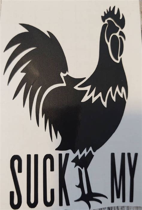 Suck My Cock Vinyl Sticker Etsy