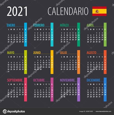 30 Calendario 2021 En Español Para Imprimir  Random Image