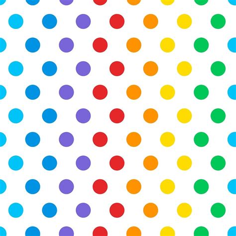 Seamless Colorful Polka Dot Pattern Vector Free Image By Rawpixel Com