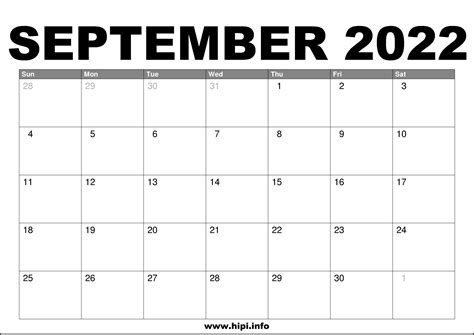 Calendar Month Of September 2022 March Calendar 2022
