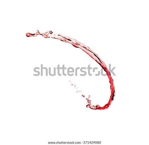 Red Wine Splash Isolated On White Stock Photo 371429080 Shutterstock
