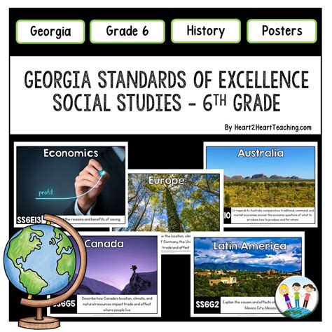 Georgia Standards Of Excellence 6th Grade Social Studies Posters