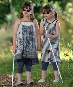Twin Sisters 7 Must Learn To Walk With A Stick And Read Braille