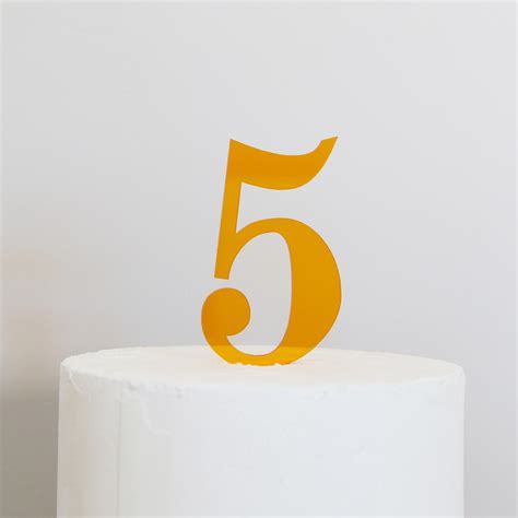 Number 4 Cake Topper Sandra Dillon Design