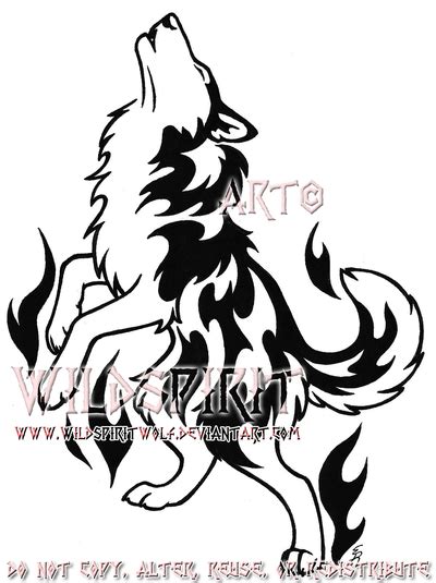 Flame Husky Tribal Tattoo By Wildspiritwolf On Deviantart