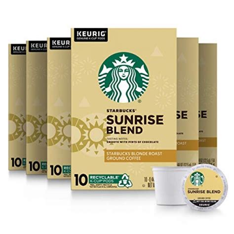 Starbucks Blonde Roast K Cup Coffee Pods — Sunrise Blend