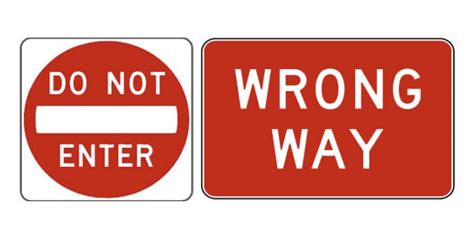 Know Your Road Signs Wrong Way