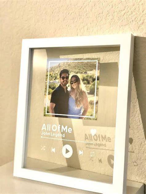 Music glass art, spotify bilder glas, spotify glas vorlage, spotify glass template, spotify plaque diy, and spotify glass painting. Custom Spotify Song Poster float picture frame artMusic Glass | Etsy | Picture gifts, Birthday ...