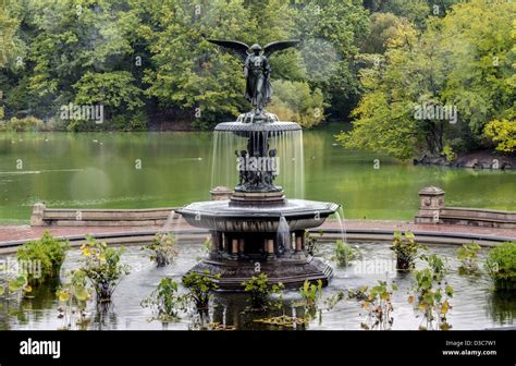 Bethesda Fountain Central Park Manhattan New York City Stock Photo